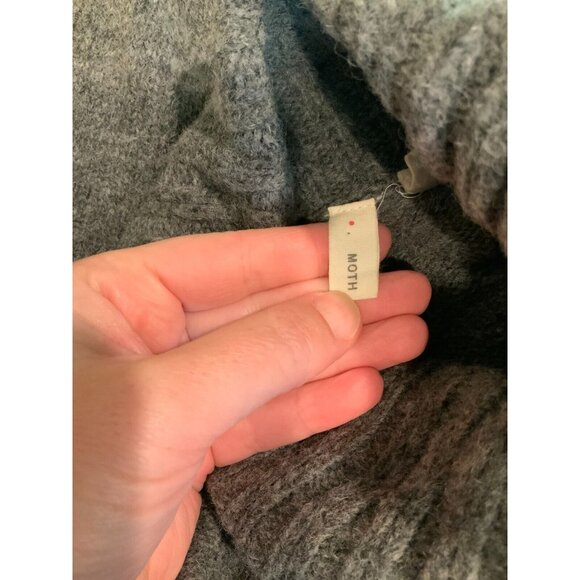 Moth Anthropologie Gray Wool Turtleneck Sweater, Size XXS - Picture 8 of 9